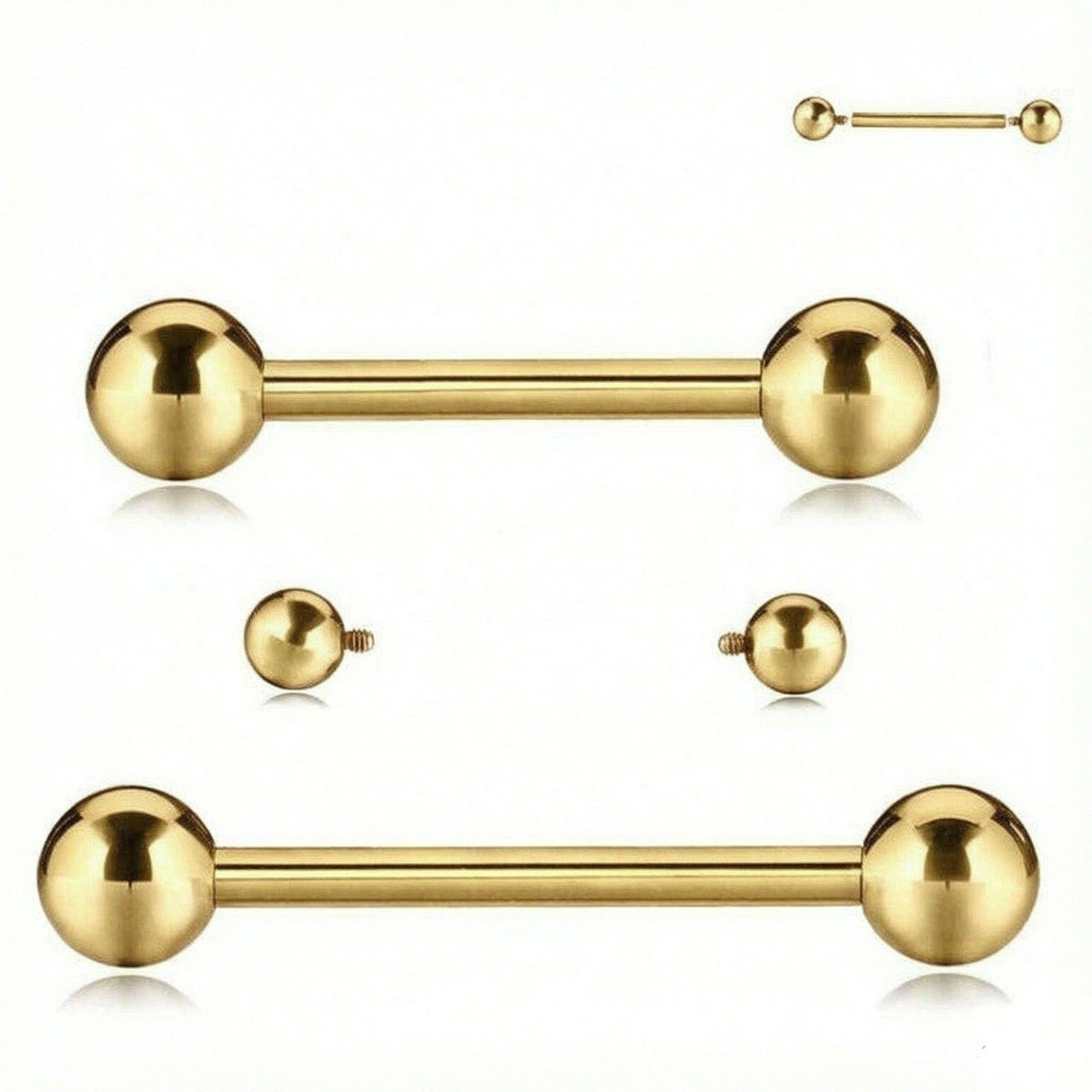 Barbell gold #225a-b/226a-b